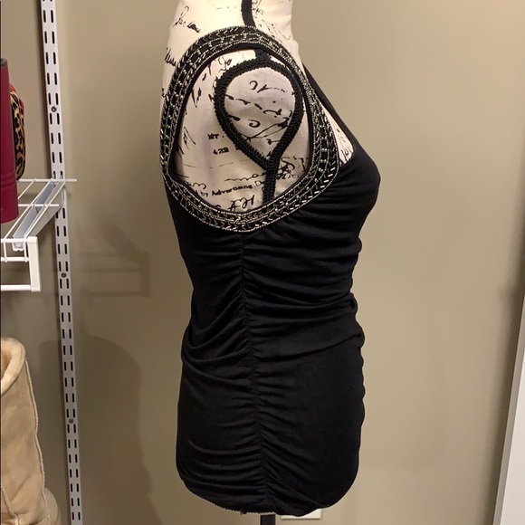 Bebe Black One Shoulder Top-size XS - Picture 4 of 9